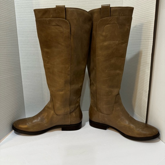 Franco Sarto Ontario Leather Heeled Knee High Riding Boots size 10 M - Picture 2 of 8